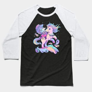 Plague Doctor Unicorn Baseball T-Shirt